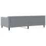 Light gray fabric sofa bed 100x200 cm by vidaXL, Beds and slatted bases - Ref: Foro24-354166, Price: 199,35 €, Discount: %