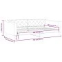 Light gray fabric sofa bed 100x200 cm by vidaXL, Beds and slatted bases - Ref: Foro24-354166, Price: 199,35 €, Discount: %