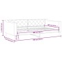 Sofá cama tela gris claro 100x200 cm de vidaXL, Camas y somieres - Ref: Foro24-354166, Precio: 202,29 €, Descuento: %