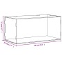 Caja de exposición acrílico transparente 24x12x11 cm
