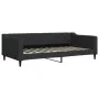 Black fabric sofa bed 100x200 cm by vidaXL, Beds and slatted bases - Ref: Foro24-354168, Price: 192,89 €, Discount: %