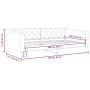 Black fabric sofa bed 100x200 cm by vidaXL, Beds and slatted bases - Ref: Foro24-354168, Price: 192,89 €, Discount: %