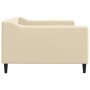 Cream fabric sofa bed 100x200 cm by vidaXL, Beds and slatted bases - Ref: Foro24-354170, Price: 196,43 €, Discount: %