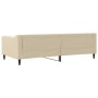Cream fabric sofa bed 100x200 cm by vidaXL, Beds and slatted bases - Ref: Foro24-354170, Price: 196,43 €, Discount: %
