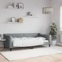 Sofá cama tela gris claro 90x190 cm de vidaXL, Camas y somieres - Ref: Foro24-354171, Precio: 181,91 €, Descuento: %