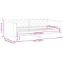 Light gray fabric sofa bed 90x190 cm by vidaXL, Beds and slatted bases - Ref: Foro24-354171, Price: 184,66 €, Discount: %