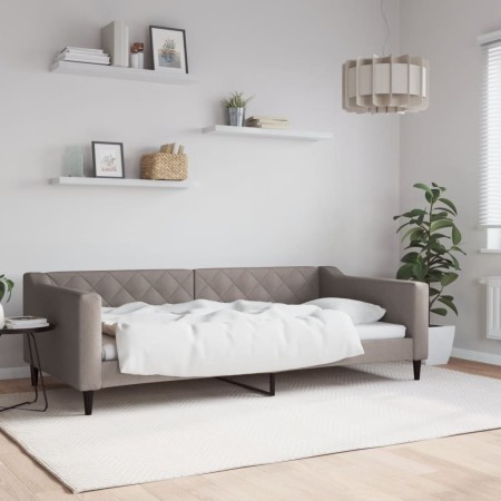 Sofá cama tela gris taupe 100x200 cm de vidaXL, Camas y somieres - Ref: Foro24-354169, Precio: 203,10 €, Descuento: %