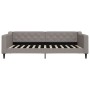 Sofá cama tela gris taupe 100x200 cm de vidaXL, Camas y somieres - Ref: Foro24-354169, Precio: 203,10 €, Descuento: %