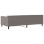 Sofá cama tela gris taupe 100x200 cm de vidaXL, Camas y somieres - Ref: Foro24-354169, Precio: 203,10 €, Descuento: %
