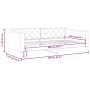 Sofá cama tela gris taupe 100x200 cm de vidaXL, Camas y somieres - Ref: Foro24-354169, Precio: 203,10 €, Descuento: %