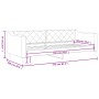 Schlafsofa aus schwarzem Stoff, 90 x 190 cm von vidaXL, Betten und Lattenroste - Ref: Foro24-354173, Preis: 184,27 €, Rabatt: %