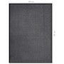 Anthrazitgrau gestreifte Fußmatte 60x80 cm von vidaXL, Fußmatten - Ref: Foro24-331593, Preis: 26,23 €, Rabatt: %
