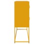 Aparador de acero laminado en frío amarillo 100,5x39x107 cm