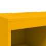 Aparador de acero amarillo mostaza 68x39x111,5 cm