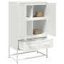 Aparador de acero blanco 68x39x111,5 cm en Aparadores | Comprar online en Foro24