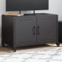 Mueble de TV acero negro 68x39x43,5 cm en Muebles TV | Comprar online en Foro24