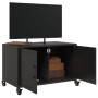 Mueble de TV acero negro 68x39x43,5 cm en Muebles TV | Comprar online en Foro24