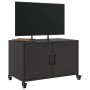 Mueble de TV acero negro 68x39x43,5 cm en Muebles TV | Comprar online en Foro24