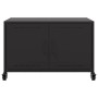 Mueble de TV acero negro 68x39x43,5 cm en Muebles TV | Comprar online en Foro24