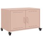 Mueble para TV acero laminado en frío rosa 68x39x43,5 cm en Muebles TV | Comprar online en Foro24