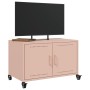 Mueble para TV acero laminado en frío rosa 68x39x43,5 cm en Muebles TV | Comprar online en Foro24