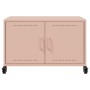 Mueble para TV acero laminado en frío rosa 68x39x43,5 cm en Muebles TV | Comprar online en Foro24