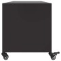 Mueble para TV acero negro 100,5x39x43,5 cm