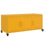 Mueble de TV de acero amarillo mostaza 100,5x39x43,5 cm en Muebles TV | Comprar online en Foro24