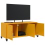 Mueble de TV de acero amarillo mostaza 100,5x39x43,5 cm en Muebles TV | Comprar online en Foro24