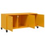 Mueble de TV de acero amarillo mostaza 100,5x39x43,5 cm en Muebles TV | Comprar online en Foro24