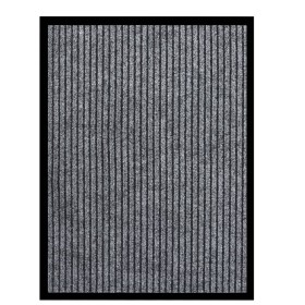 Grau gestreifte Fußmatte 60x80 cm von vidaXL, Fußmatten - Ref: Foro24-331605, Preis: 24,94 €, Rabatt: %