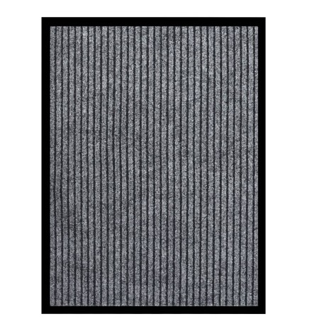 Grau gestreifte Fußmatte 60x80 cm von vidaXL, Fußmatten - Ref: Foro24-331605, Preis: 24,94 €, Rabatt: %