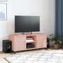 Mueble de TV acero rosa 100,5x39x43,5 cm