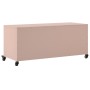 Mueble de TV acero rosa 100,5x39x43,5 cm