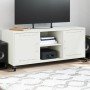 Mueble de TV acero blanco 100,5x39x43,5 cm en Muebles TV | Comprar online en Foro24