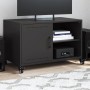 Mueble de TV acero negro 68x39x43,5 cm en Muebles TV | Comprar online en Foro24