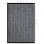 Grau gestreifte Fußmatte 80x120 cm von vidaXL, Fußmatten - Ref: Foro24-331606, Preis: 35,31 €, Rabatt: %