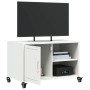 Mueble de TV acero blanco 68x39x43,5 cm