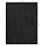 Anthrazitgrau gestreifte Fußmatte 60x80 cm von vidaXL, Fußmatten - Ref: Foro24-331608, Preis: 30,71 €, Rabatt: %