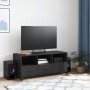 Mueble de TV acero negro 100,5x39x43,5 cm