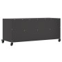 Mueble de TV acero negro 100,5x39x43,5 cm