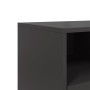 Mueble de TV acero negro 100,5x39x43,5 cm