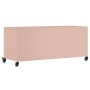 Mueble de TV acero rosa 100,5x39x43,5 cm