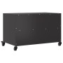 Mueble de TV acero negro 68x39x43,5 cm