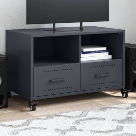 Mueble de TV acero gris antracita 68x39x43,5 cm Mueble de TV acero gris antracita 68x39x43,5 cm
