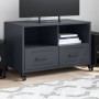 Mueble de TV acero gris antracita 68x39x43,5 cm