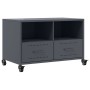 Mueble de TV acero gris antracita 68x39x43,5 cm