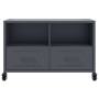 Mueble de TV acero gris antracita 68x39x43,5 cm