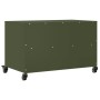 Mueble de TV de acero verde oliva 68x39x43,5 cm en Muebles TV | Comprar online en Foro24