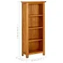 4-tier solid oak wood shelf 45x22x110 cm by vidaXL, Bookcases and shelves - Ref: Foro24-331740, Price: 146,43 €, Discount: %